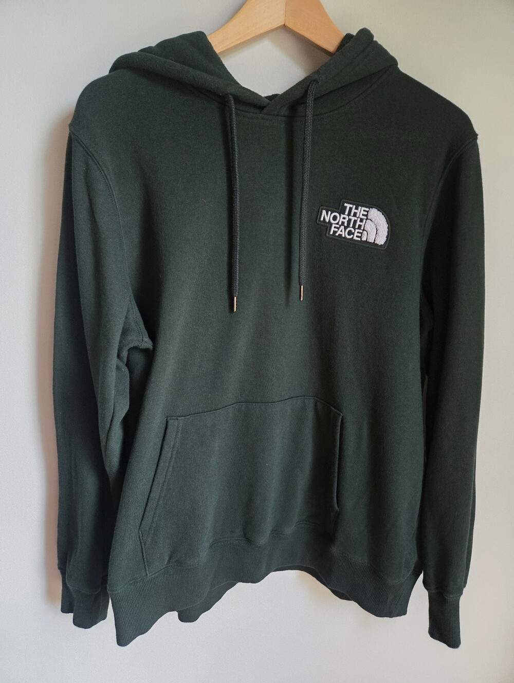The North Face Forest Green Pullover Hoodie with Logo